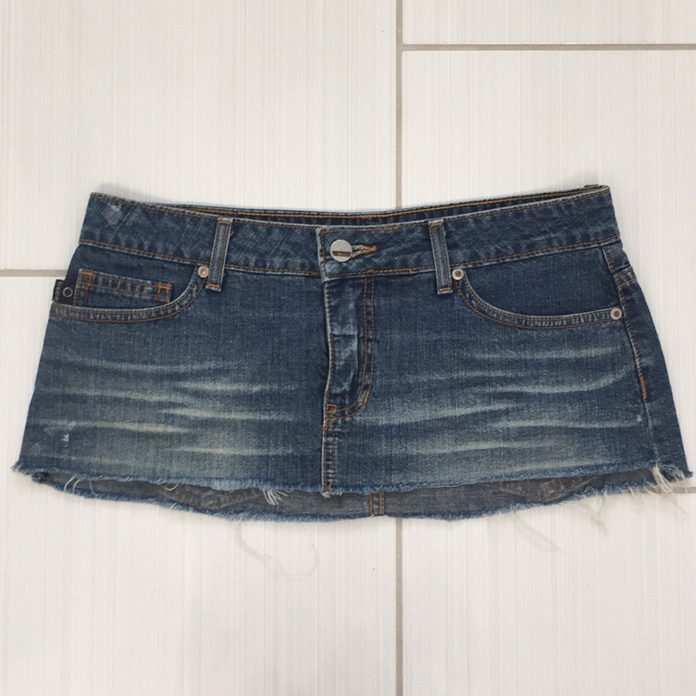 BeBe Mini Jean Skirt. Size S. New Without Tags.